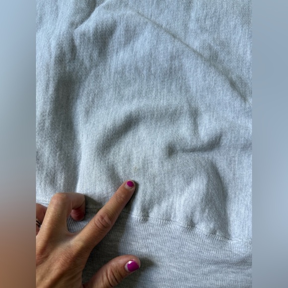 VTG Reverse Weave PENN STATE Sweatshirt Crewneck Embroidered Gray Blue Size S M - Picture 12 of 16